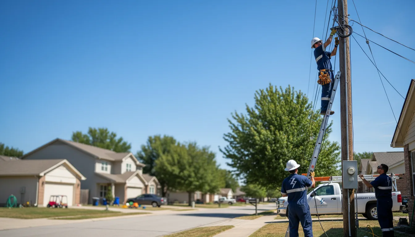 Residential electrician providing installation services in Sangerville, ME